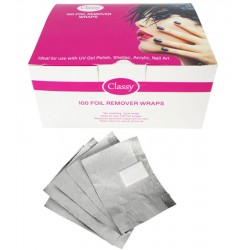 Classy Nails Foil Remover Wraps - Pack of 100