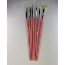 Professional Nail Art Brush Set - 12 Pieces