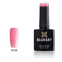 Bluesky XK38 BABY PINK GLITTER UV/LED Soak Off Gel Nail Polish 10ml